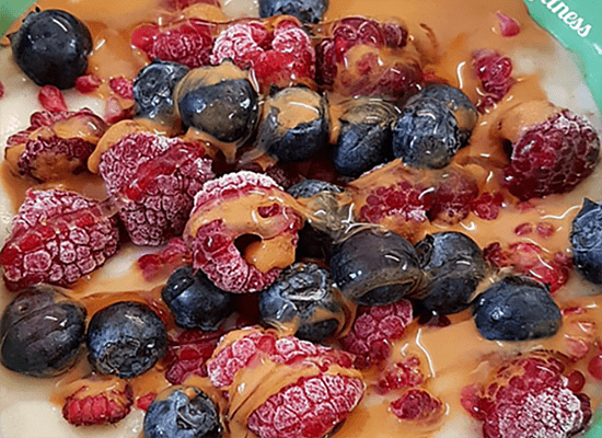 test Time 4 Protein Porridge with Berries