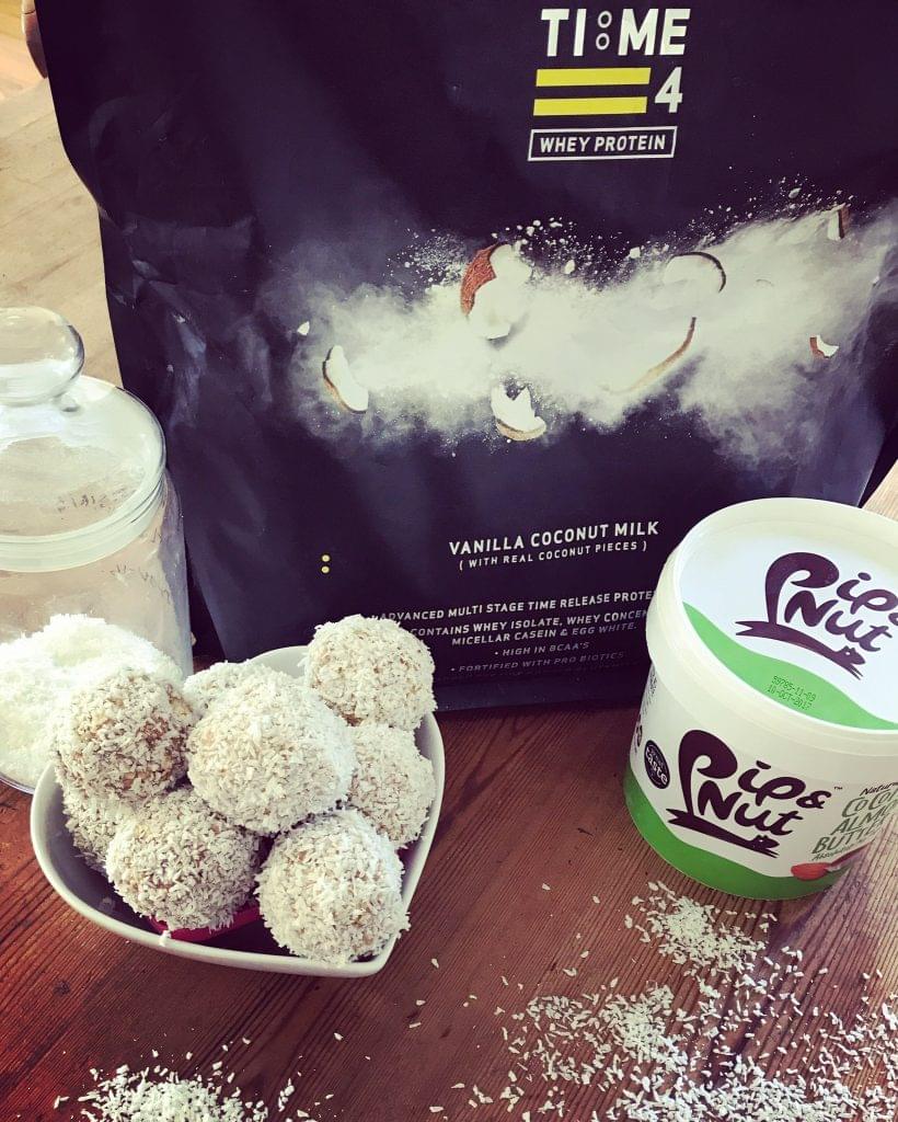 test Time 4 Vanilla Coconut Protein Power Balls