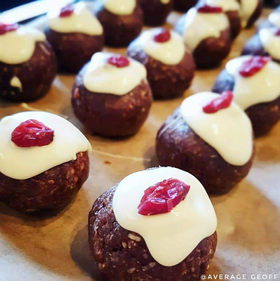 test Time 4 Christmas Pudding Protein Balls