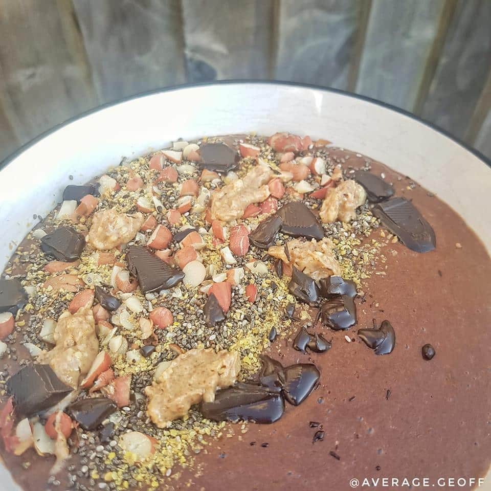 test Time 4 Chocolate Peanut Butter Smoothie Bowl