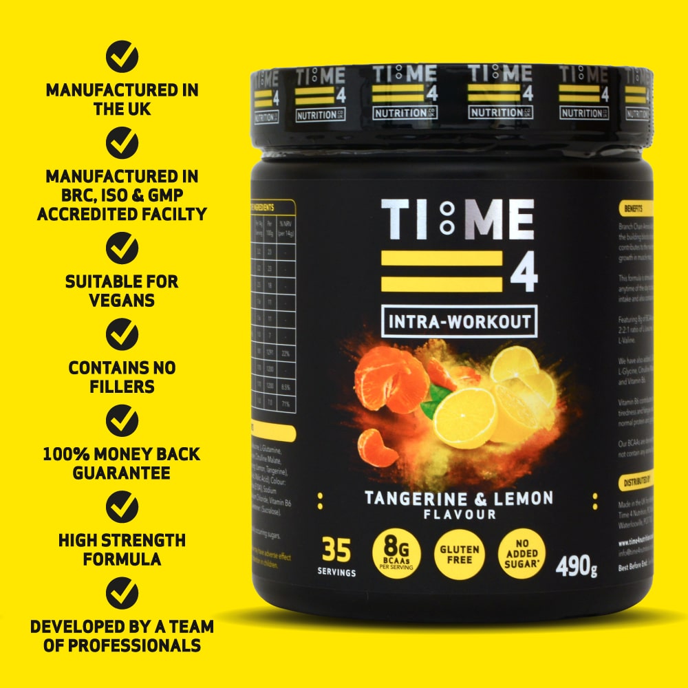 Intra Workout Drink BCAAs 490g 35 Servings Fermented BCAA Powder