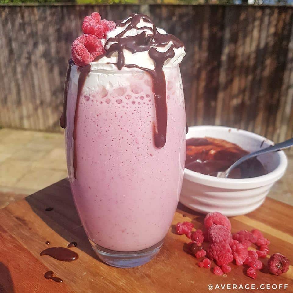 test Time 4 Raspberry Ripple Chocolate Swirl Protein Shake