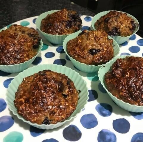 test Time 4 Salted Caramel & Blueberry Protein Muffins