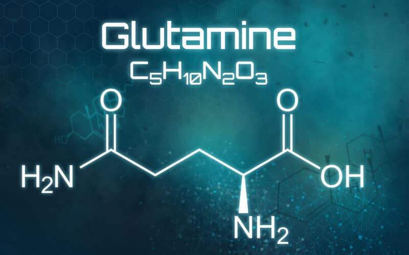 Think you know about Essential-Chemical,Formula,Of,Glutamine,On,A,Futuristic,Background