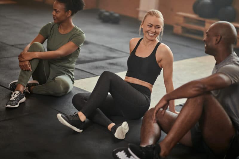 People Smiling in the Gym