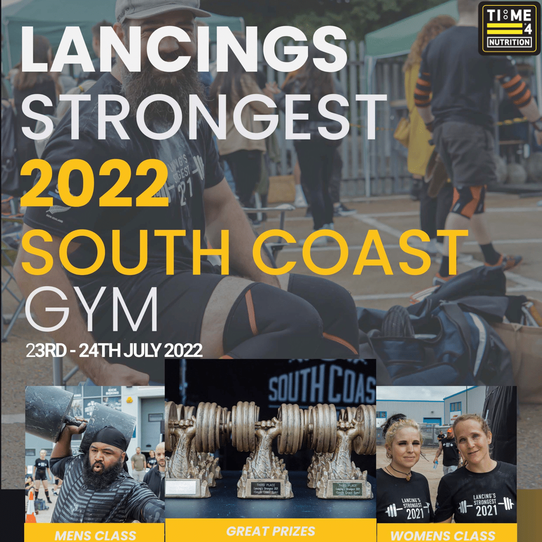 test TIME 4 NUTRITION ARE PROUD TO SPONSOR LANCINGS STRONGEST 23RD – 24TH JULY 2022