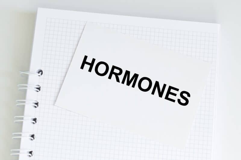 Hormone written on a pad