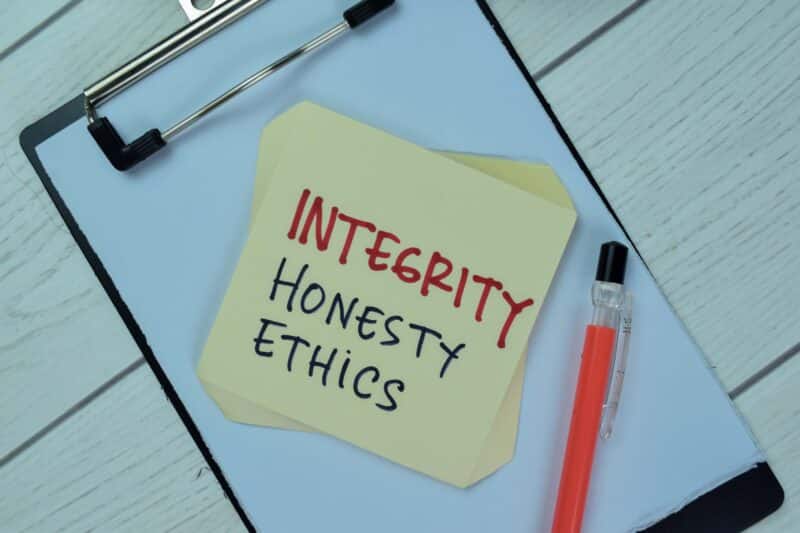 Text, Integrity, Honesty, Ethics