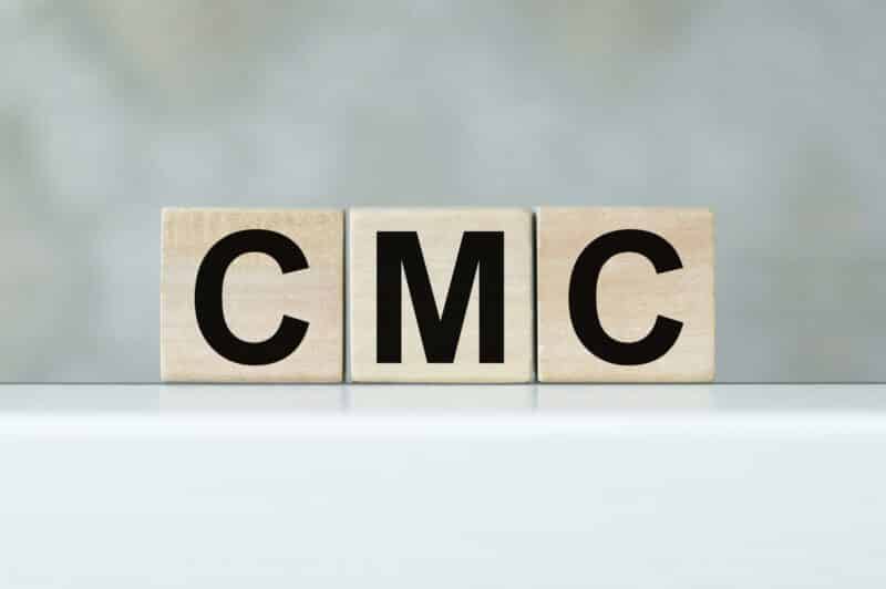 Cmc,Text,On,Wooden,Cubes,On,The,Table,In,Isolation