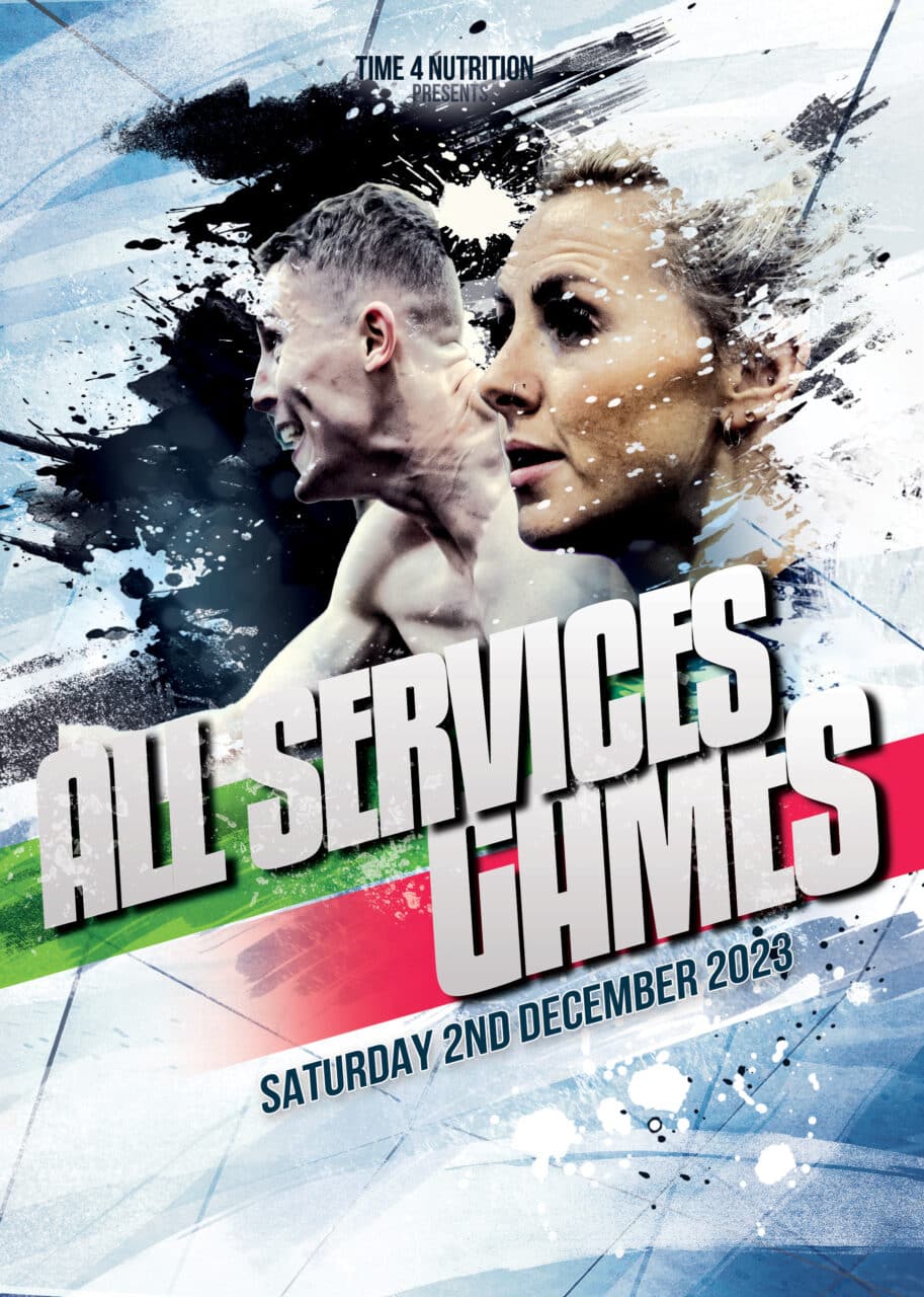 test TIME 4 NUTRITION ARE PROUD TO SPONSOR THE ALL SERVICES GAMES SATURDAY 2ND DECEMBER 2023
