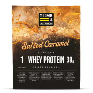 Time 4 whey protein single 30g sachet salted caramel flavour