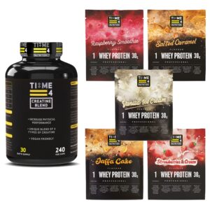 tub-of-creatine-blend-high-strength-creatine-capsules-with-5-sachets-of-time-4-whey-protein-professional