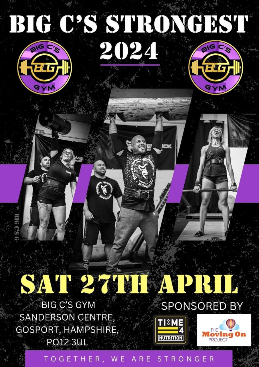 test TIME 4 NUTRITION ARE PROUD TO SPONSOR BIG C’S STRONGEST 27TH APRIL 2024 STRONGMAN / STRONGWOMAN COMPETITION