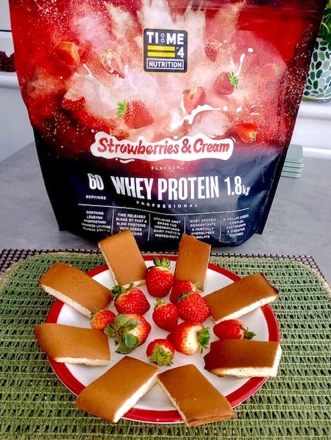 test Time 4 Strawberries & Cream Cloud Protein Bread