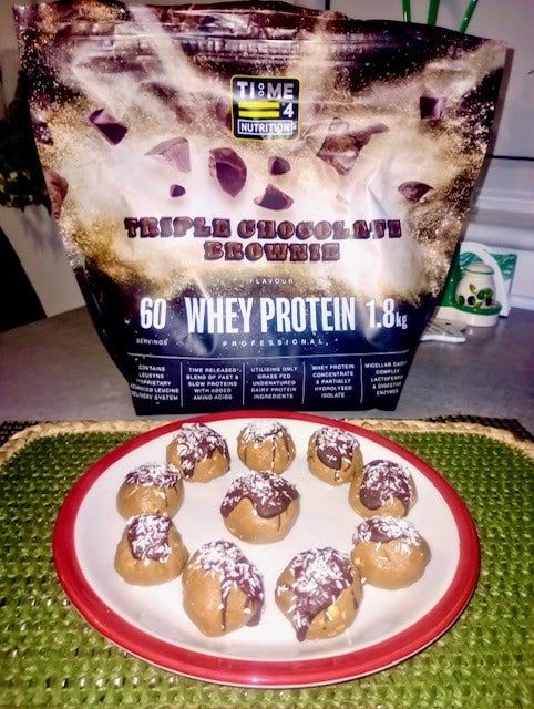 test Time 4 Triple Chocolate Brownie Protein Crunch Balls