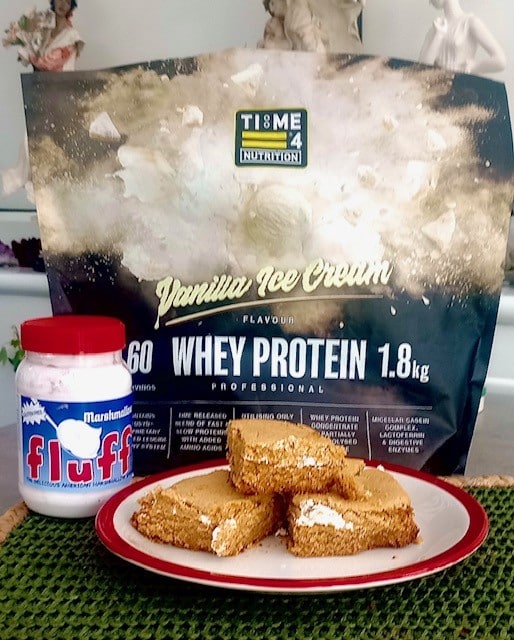 test Time 4 Vanilla Ice Cream Fluffer Peanut Butter Protein Bar