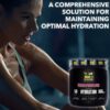women sweating with information about hydration supplements overlayed